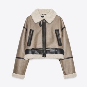 NWT Zara Short Double Face Jacket